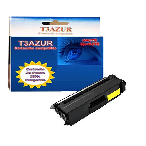 T3Azur Toner générique Brother TN900 Jaune pour imprimante Brother HLL9200CDWT L9300CDWTT MFCL9550CDWT