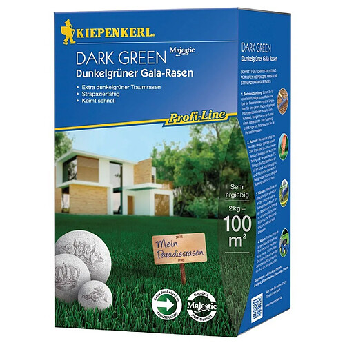 KIEPENKERL Pelouse vert foncé 2 kg Profi-Line Dark Green