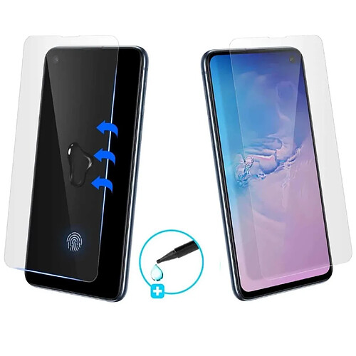 Ipomcase Protection Ecran 3D Ultra-résistant en Verre Trempé pour Huawei P30 , Installation Lampe UV