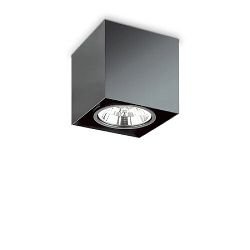 Ideal Lux Plafonnier intérieur à 1 lumière, noir, GU10