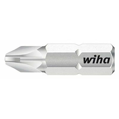 Wiha - Embout de vissage acier inoxydable-empreinte pozidriv ou cruciforme