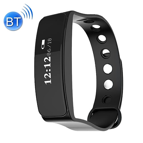 Wewoo Bracelet connecté noir intelligent de Bluetooth d'affichage d'OLED de 0,86 pouces, podomètre de imperméable d'IP66 / rappellent / moniteur de sommeil / rappel sédentaire / alarme / capture à distance, compatible avec les téléphones androïdes et d'iOS