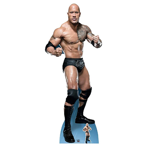 Star Cutouts Figurine en carton The Rock Dwayne Johnson tenue de combat 195 cm