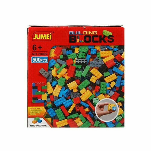 BigBuy Fun Jeu de construction avec blocs 11375 (500 pcs) Rouge 500 Pièces