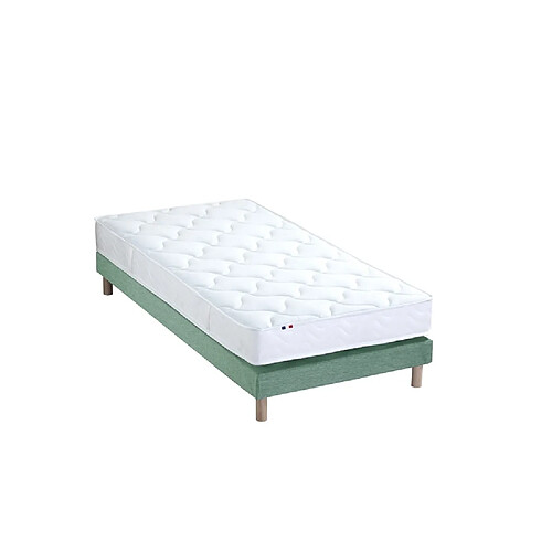 Idliterie Ensemble Matelas 100% latex 3 zones ESSENTIEL + Sommier - Fabriqué en France