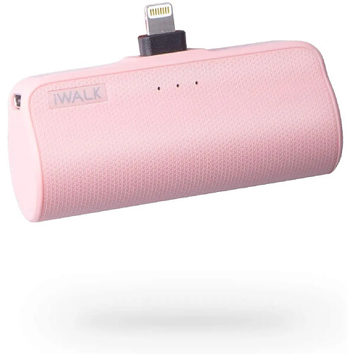 Chrono iWALK Portable Compact 5000mAh Chargeur de Batterie Externe Power Bank Compatible pour iPhone 12 Mini / 12/12 Pro / 12 Pro Max / 11 Pro / XS Max / XR / X / 8/7/6,(rose)