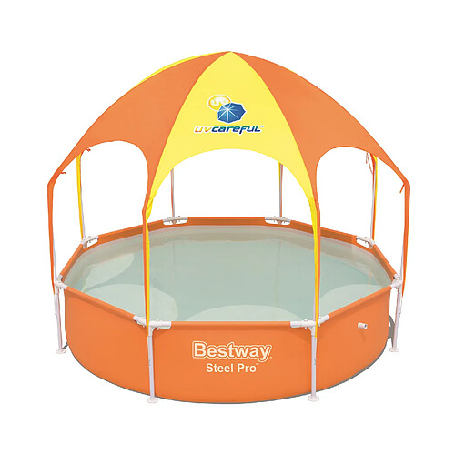 Piscine Tubulaire Démontable pour Enfants Bestway Splash-In-Shade avec Parasol 244x51 cm