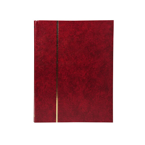 Ac-Deco Album de timbres en simili-cuir 64 pages - 22,5 x 30,5 cm - Rouge