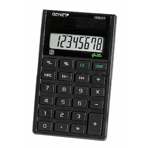 Geha Genie 105 Eco Calculatrice à énergie solaire