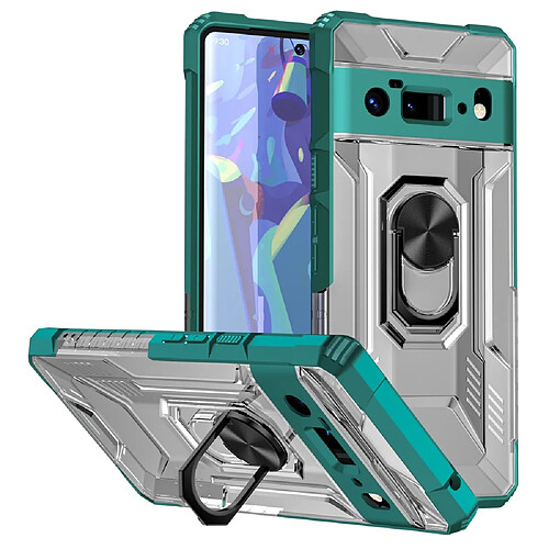 Coque en TPU anti-griffes avec béquille, vert pour votre Google Pixel 6 Pro