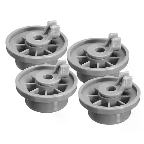 Roues de Rail de panier inférieur de lave vaisselle pour Bosch Neff & Siemens Grey 165314 4 x