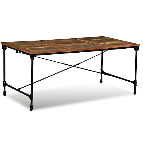 Maison Chic Table de salle à manger,Table à dîner Bois de récupération massif 180 cm -GKD92999