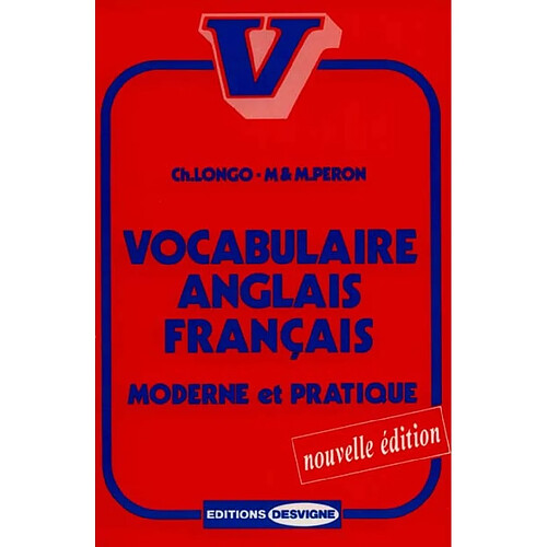 Vocabulaire anglais-français moderne et pratique · Occasion