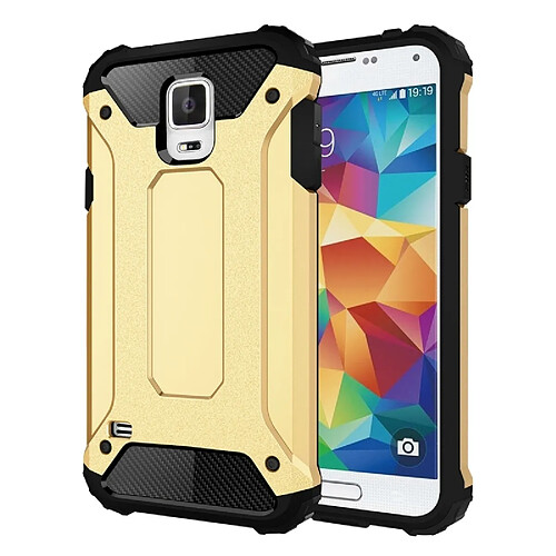 Wewoo Coque renforcée or pour Samsung Galaxy S5 / G900 Armure Tough TPU + PC Combinaison