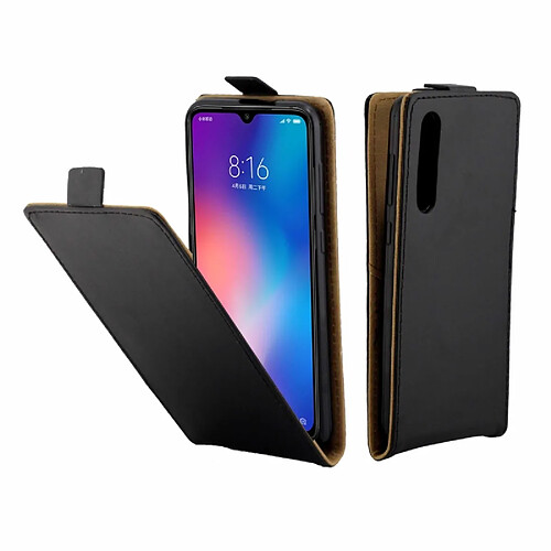 Wewoo Housse Coque Etui en cuir de style TPU à rabat vertical Business avec fente pour carte Xiaomi Mi 9 SE noir