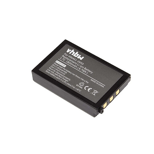 vhbw batterie remplace 496461-0450, 496466-1130, BT-20L, BT-20LB pour scanner de code-barres POS (1800mAh, 3,7V, Li-Ion)