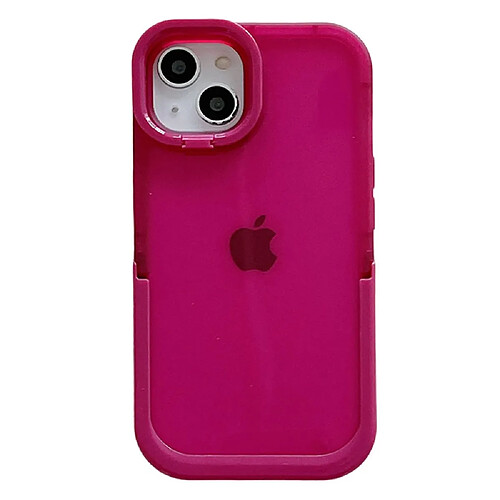 Coque en TPU anti-rayures avec béquille pour votre iPhone 14 Plus - rouge