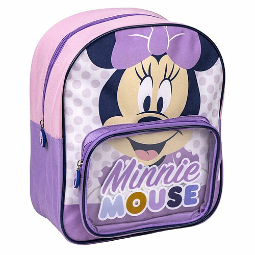 Cartable Minnie Mouse Transparent Rose