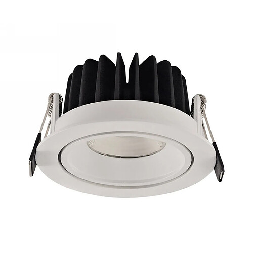 Inspired Downlight inclinable encastré à LED, blanc, 60 degrés. Angle de faisceau, 860lm, 4000K, IP44, DRIVER NON INCLUS