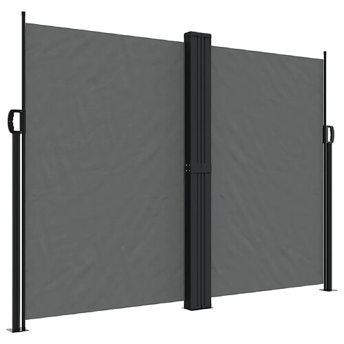 Maison Chic Auvent latéral rétractable | Store latéral | Brise-vue latéral anthracite 180x600 cm -GKD30109