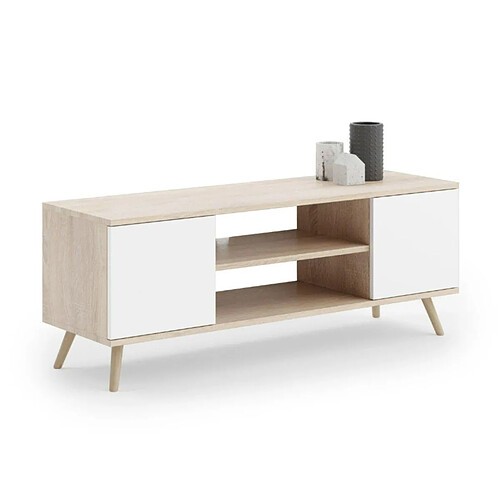 Kobi Meuble TV Focus blanc bois 155cm