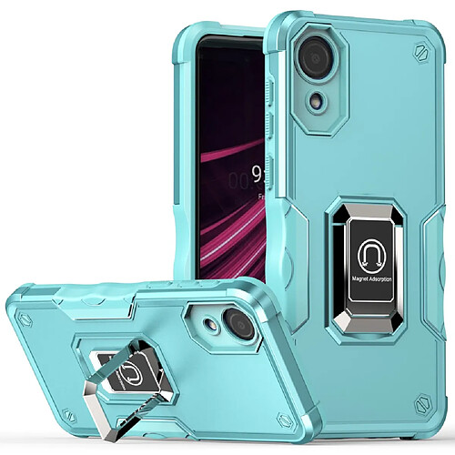 Coque en TPU antichoc avec béquille vert clair pour votre Samsung Galaxy A03 Core