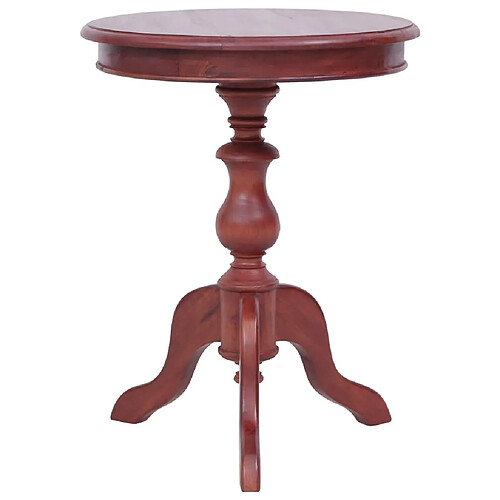 Maison Chic Table d'appoint | Table Basse Marron 50 x 50 x 65 cm Bois d'acajou massif -GKD53968