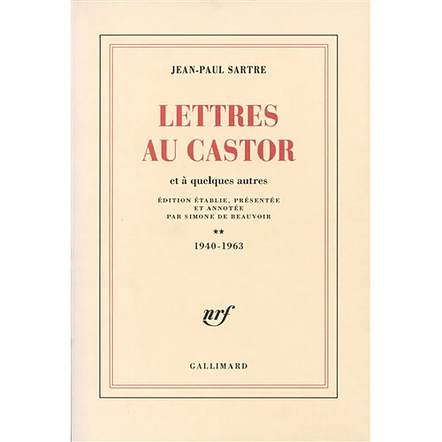 Lettres au Castor : et à quelques autres. Vol. 2. 1940-1963 · Occasion