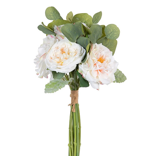 BigBuy Home Branche Blanc Vert Roses 20 x 23 x 41 cm