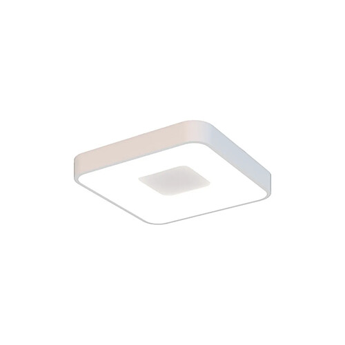 Inspired Plafonnier Carré 56W LED Avec Télécommande 2700K-5000K, 2500lm, Blanc, 3 ans de Garantie