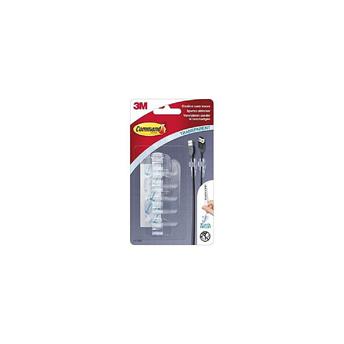 3M COMMAND Clip câble clear - Transparent - Petit modele