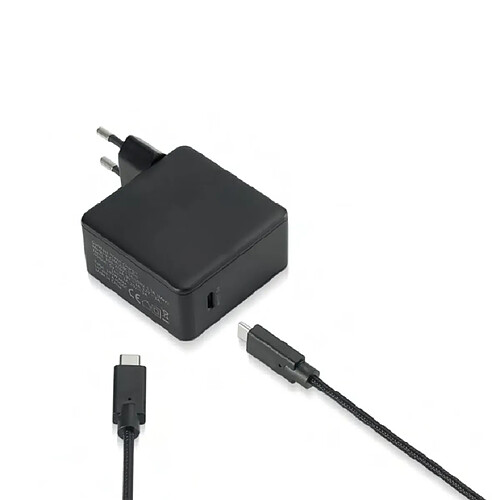 We HEDEN - Bundle chargeur USB-C + câble USB-C/USB-C 2m - Chargeur 1 port USB-C 100W - PD 3.0/QC3.0 - noir - en sachet