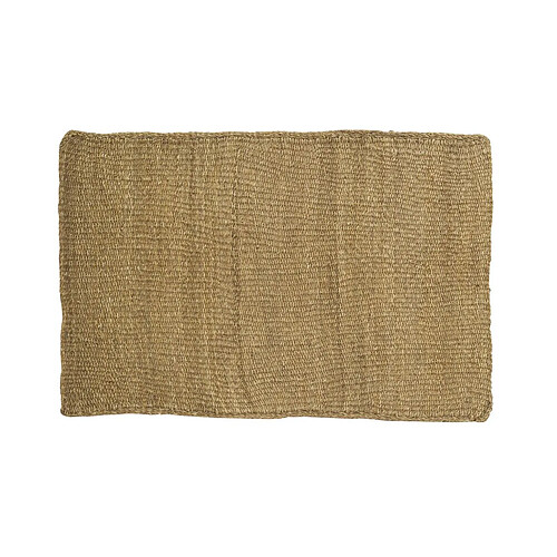 Aubry Gaspard Tapis rectangulaire en jonc naturel.