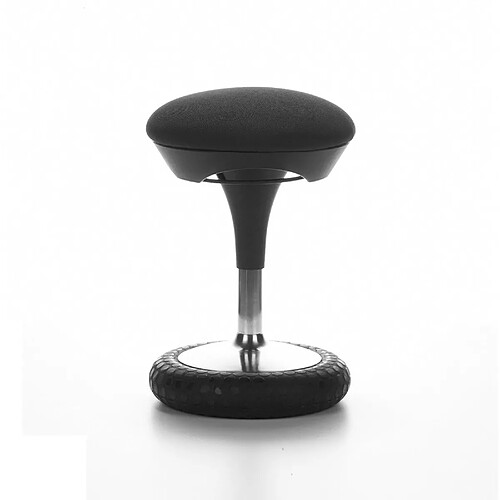 Topstar Siège wellness / Tabouret SITNESS 20, tissu noir, chromé