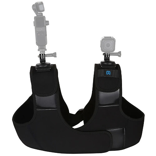 Wewoo Neopren Dual & Single Bandoulière réglable Ceinture de poitrine pour GoPro HERO8 Black / 7 6/5OSMO ActionXiaoyi et autres caméras d'action