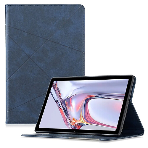 Etui en PU Conception de motifs géométriques bleu pour votre Samsung Galaxy Tab A7 10.4 (2020)/T505/T500