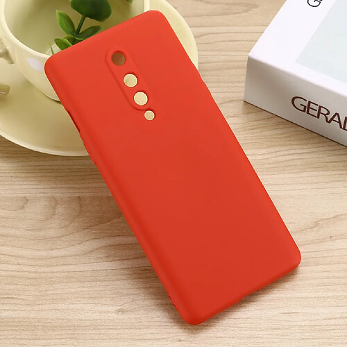 Coque en silicone liquide souple rouge pour votre OnePlus 8