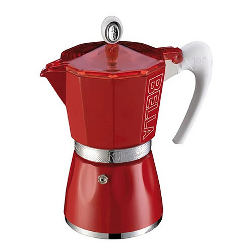 Cafetière italienne 6 tasses rouge - 103006ro - GAT