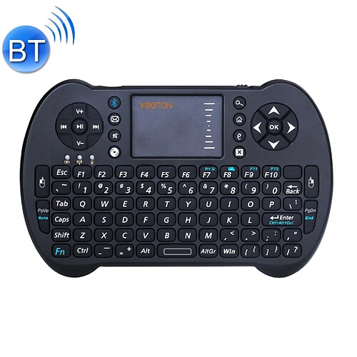 Wewoo Pour ordinateur portable, de noir bureau, TV, STB S501 2.4GHz Mini sans fil Bluetooth QWERTY complet clavier avec Touchpad et contrôle multimédia