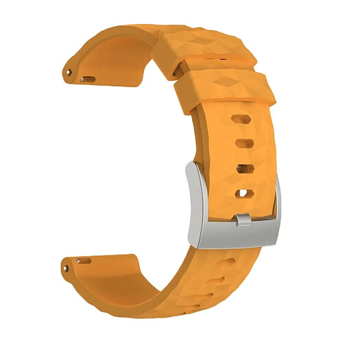 Wewoo Bracelet pour montre connectée Dragonne de remplacement en silicone SUUNTO Sport Baro Jaune