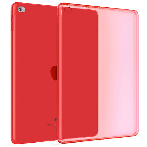 Okuli Transparent Étui Silicone Coque Housse Case Cover pour Apple iPad Air 2 en Rouge