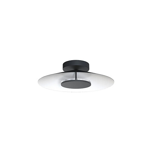 Inspired Plafonnier Rond 25cm, LED 8W, 3000K, 560lm, Blanc/Noir, 3 ans de Garantie