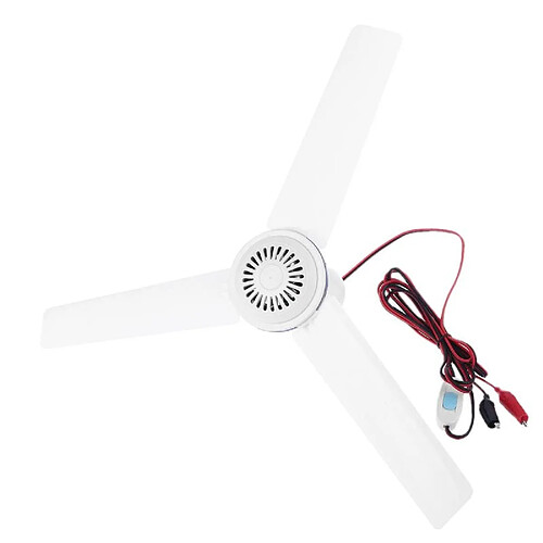 Universal 12V Maison Silencieuse Plafond Fan Suspension Camping Tente Suspension Cintre Randonnée Extérieure Barbecue Maison Dortoir Lit | Fan