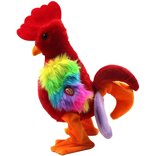 Universal Électrique Crihing Poulets Toy Fun Singing Roosters en peluche jouet d'anniversaire Giftyellow