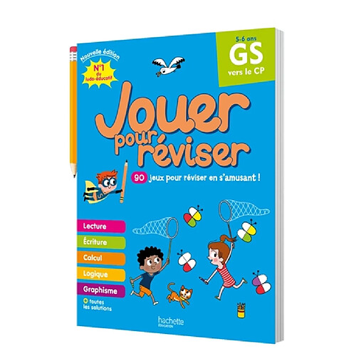 Jouer pour réviser, GS vers le CP, 5-6 ans : 90 jeux pour réviser en s'amusant !