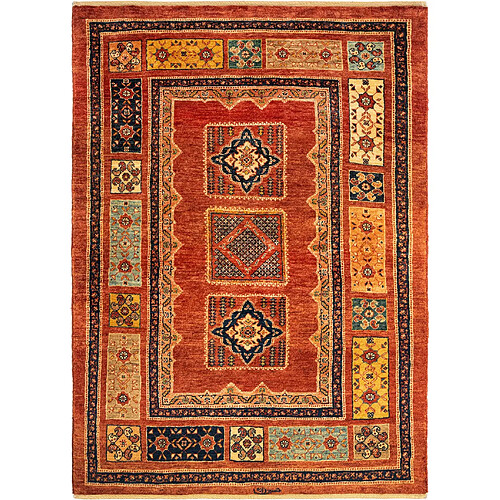 Vidal Tapis de laine 151x108 rouge Kashkuli