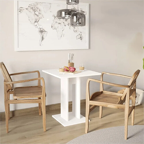 Mes Table bistrot carrée 70x77,5 cm blanche