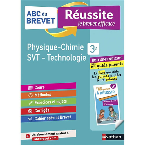 Physique chimie, SVT, technologie 3e · Occasion