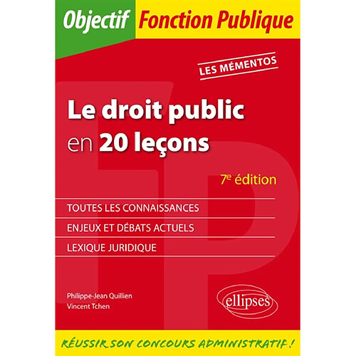 Le droit public en 20 leçons · Occasion