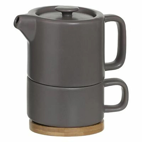 Théière avec Tasse Nature 40cl Taupe